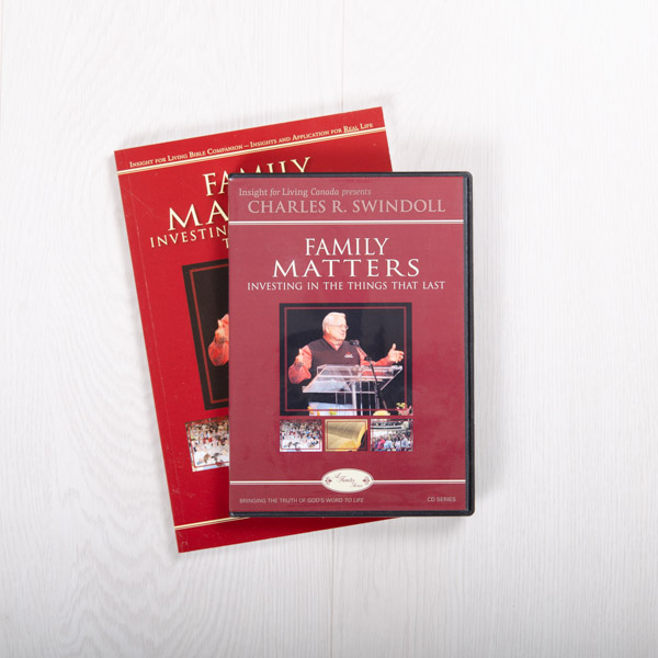 Family Matters: Investing in the Things That Last, DVD series with Bible companion