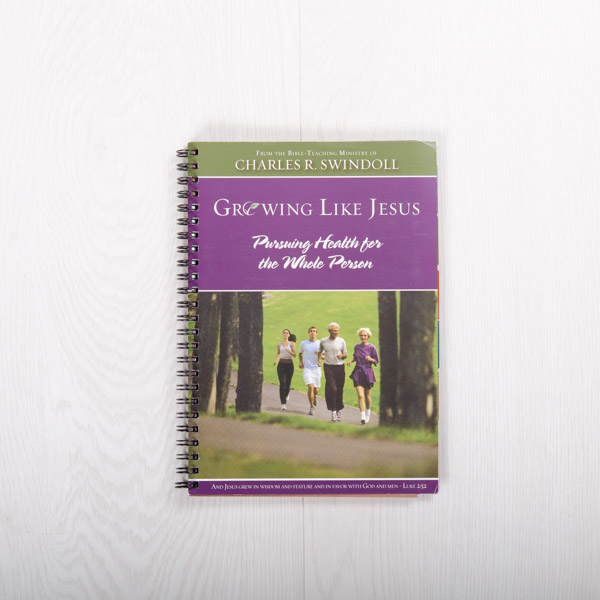 Growing Like Jesus: Pursuing Health for the Whole Person, spiral-bound paperback by Charles R. Swindoll